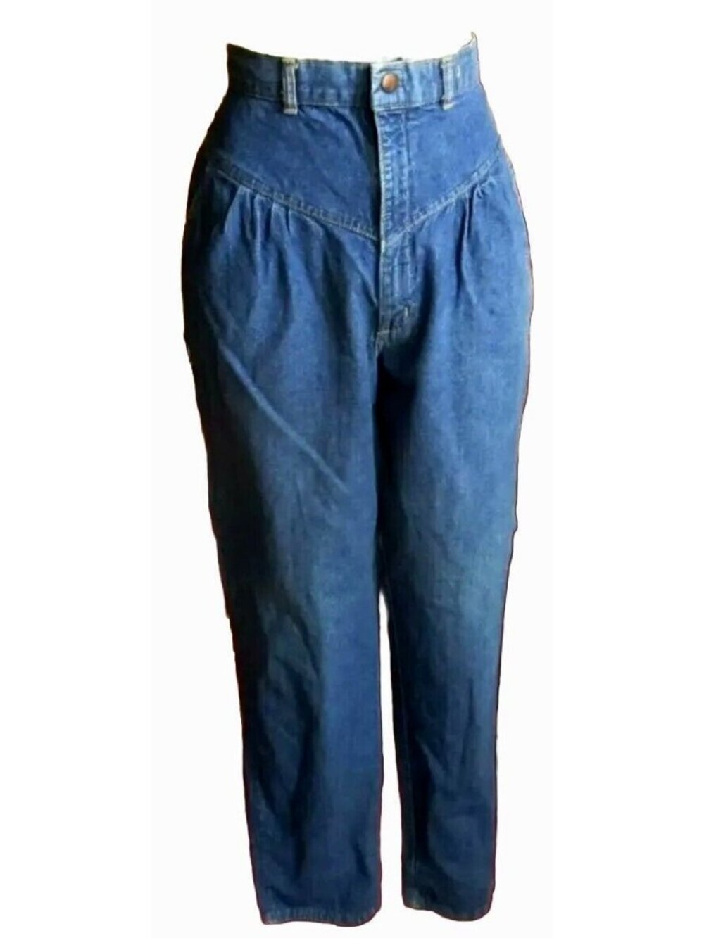 True Vintage Boho Jeans Size 15 Jr 80's 30x31 Tiger USA High-Waisted Denim Jeans